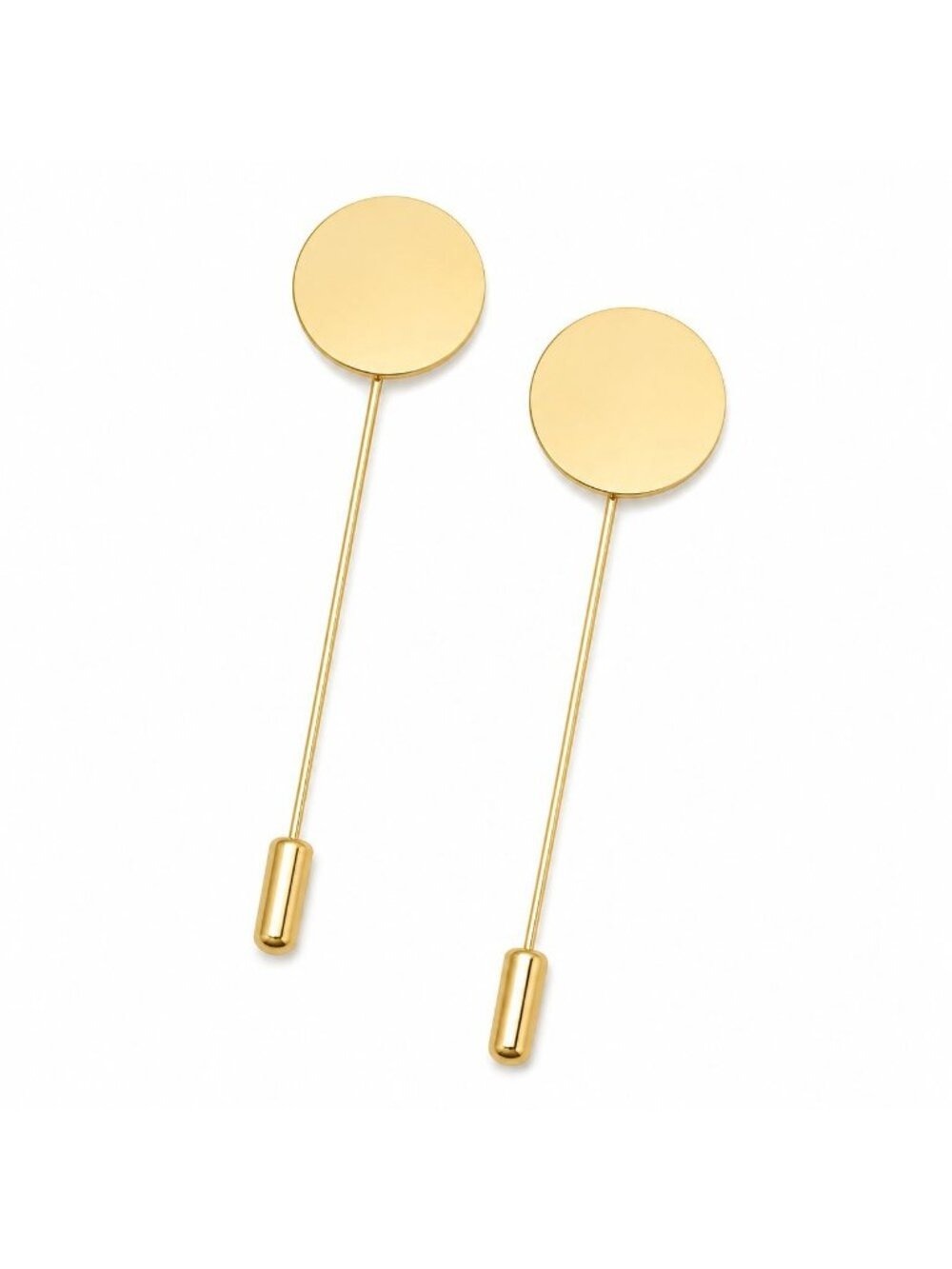 Gold Corsage Pins Flat Pad Stick Pins for Jewelry Making Boutonniere Pins Brooch